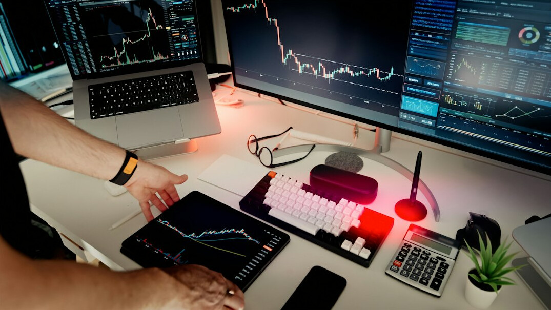 data analyst working on charts